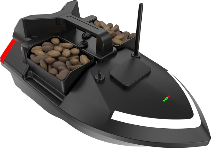 Čoln za vabo Flytec V020, GPS 40 točk, 3 komore, domet 500 m, baterija 7,4V 12000 mAh, črn