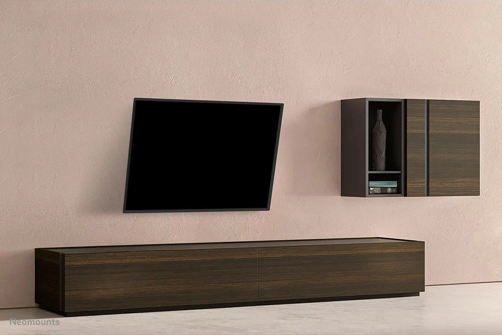 Stenski nosilec za TV Newstar Neomounts WL35-550BL12, do 65 palcev, nagib, VESA 200x200, črn