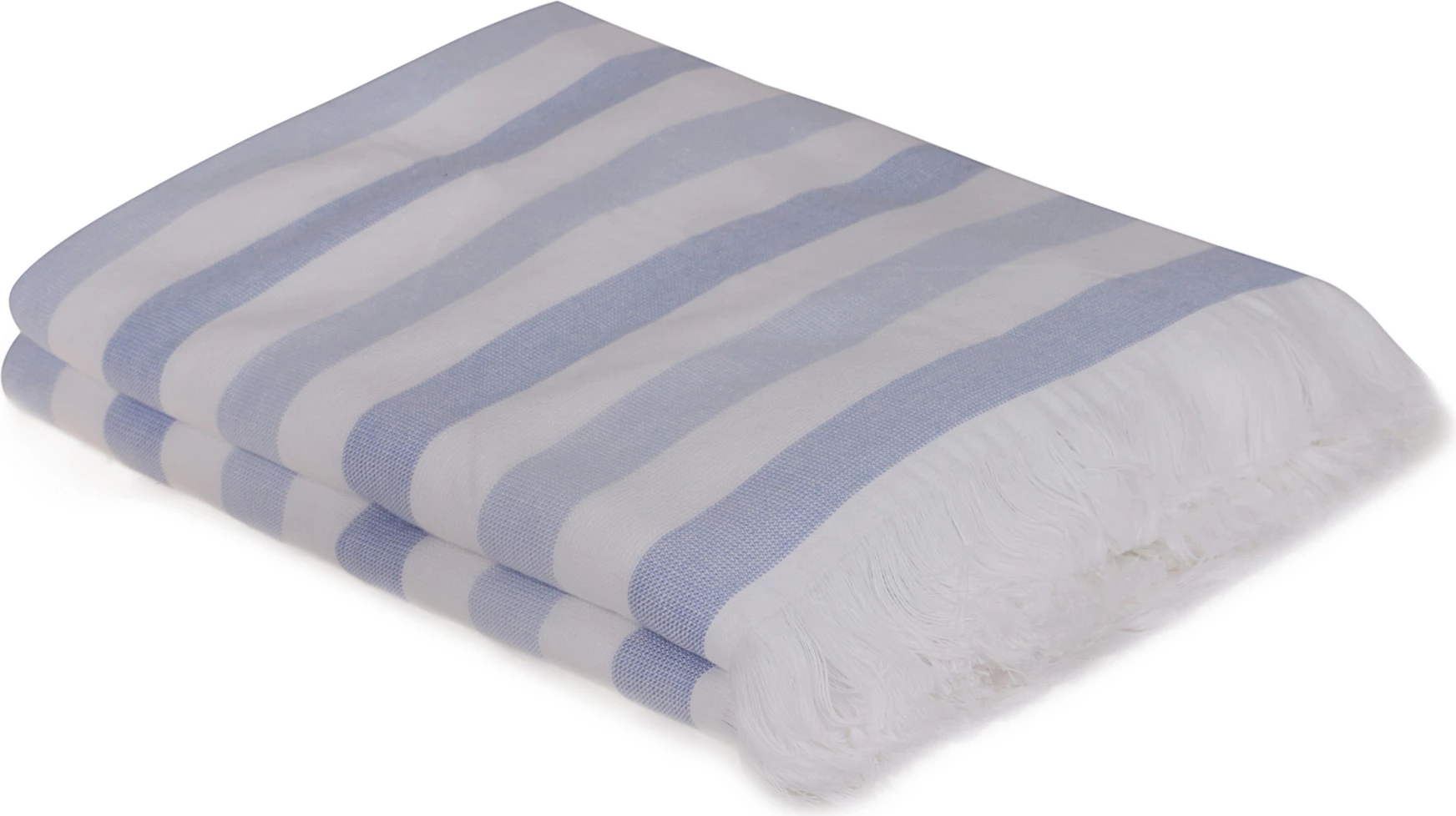 Set fouta (2 kosa), črtast, modro-bela Mijolnir