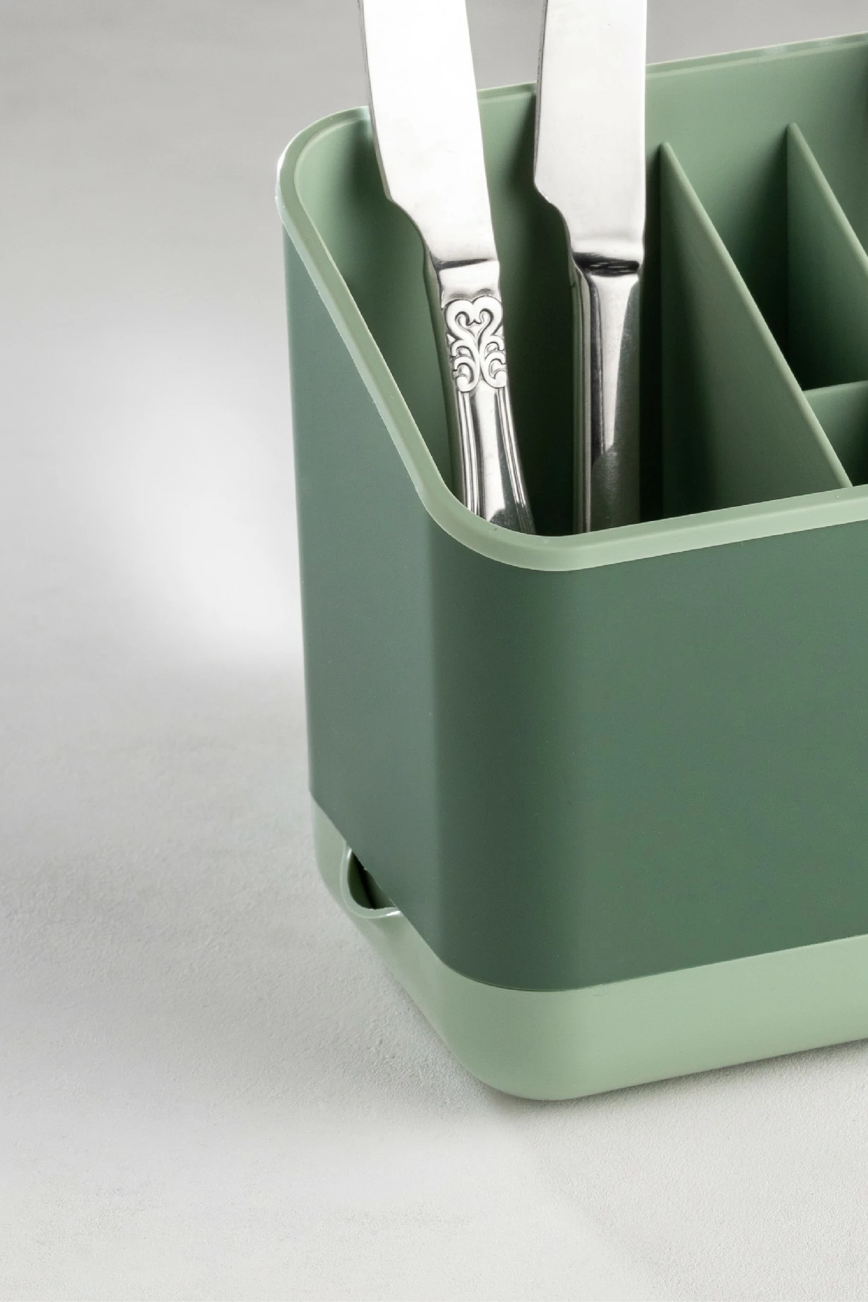 Organizatorji iz plastike, zelen, 2 kosa, 16,5x10x14 cm, Hermia 2LIBNM-8052