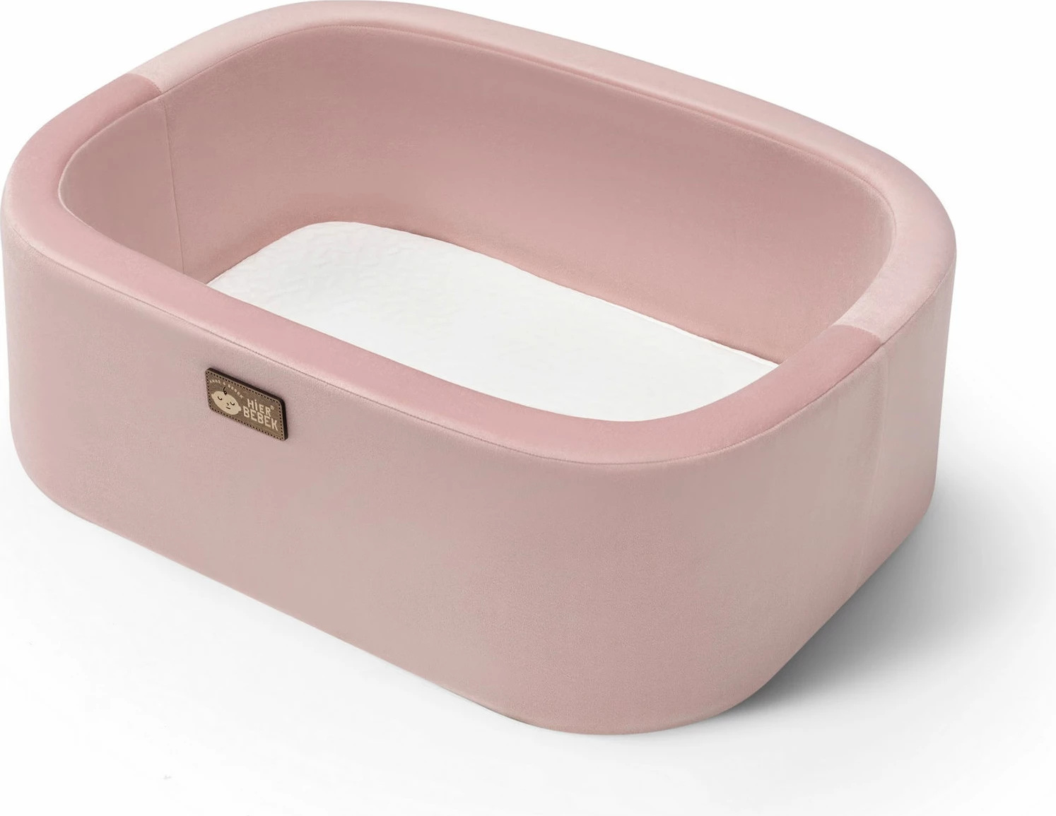 Zibka za dojenčka, roza in naravna, Skye Decor