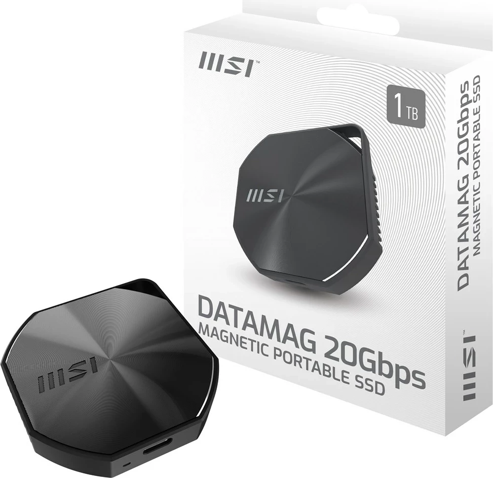 Zunanji SSD 2TB, USB Type-C, 20GBPS, črn — MSI DATAMAG