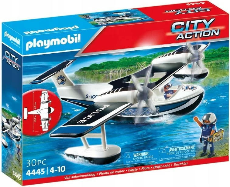 Igralni set policijsko plovilo, Playmobil City Action 4445, 30 kosov
