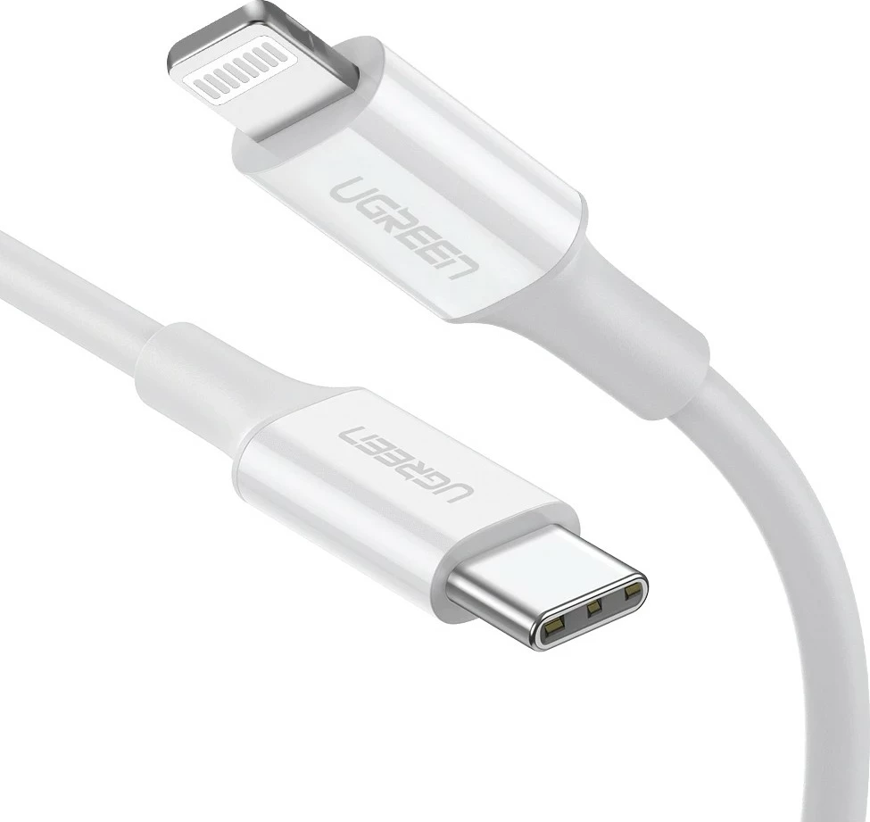 Kabel USB-C na Lightning Ugreen 10493, 1 m, bel