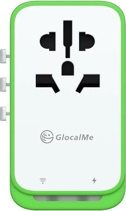 Potovalni adapter s Wi-Fi 4G/LTE hotspotom GlocalMe Roamplug, 70 W, bel