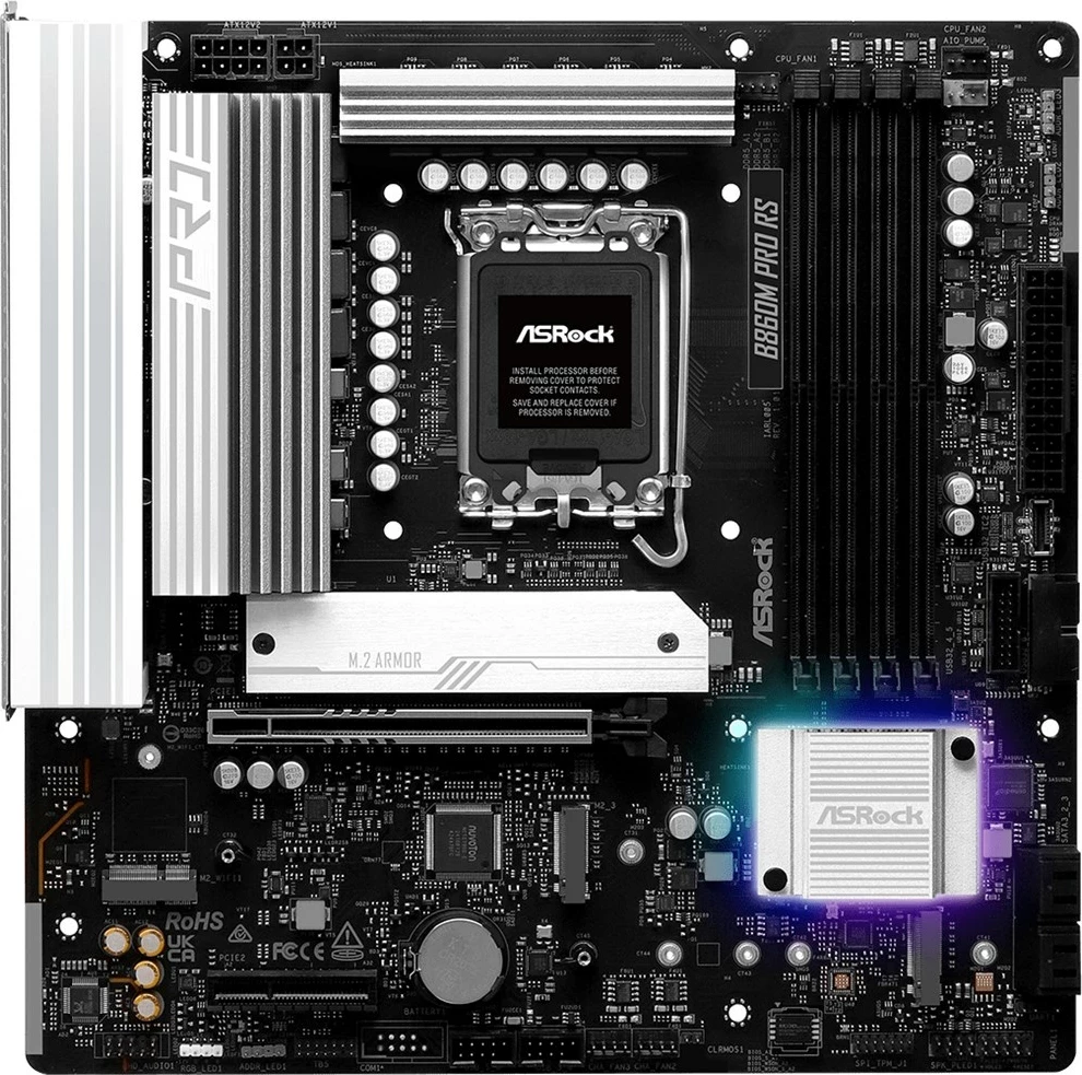 Pllakë amë Asrock B860M Pro RS, Socket 1851, micro ATX