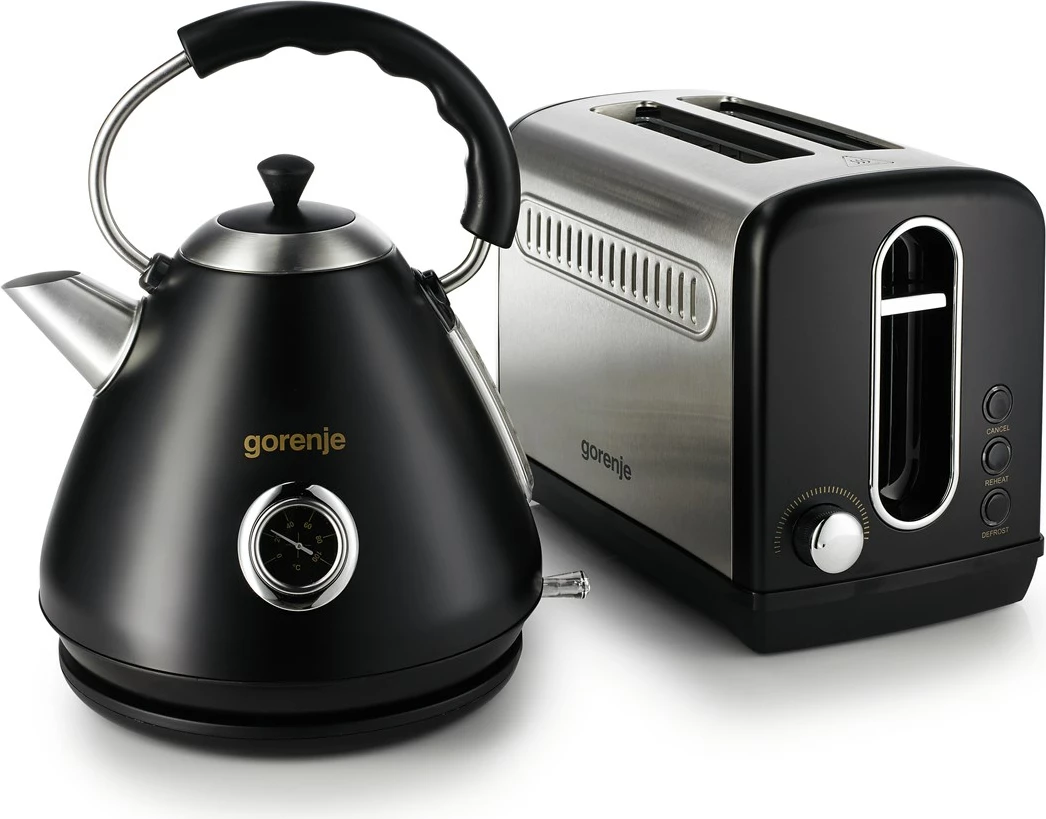 Električni čajnik Gorenje K17CLBK, 1,7 L, 2200 W, črn