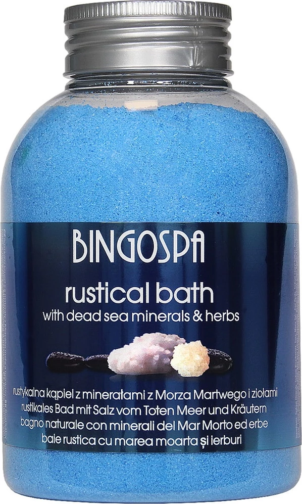 Kopalna sol z minerali Mrtvega morja in zelišči, BingoSpa Rustic Bath, 620 g