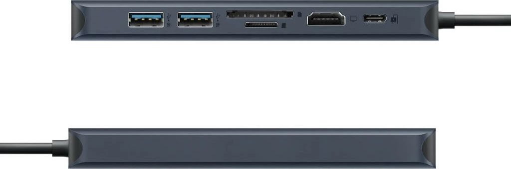 USB-C razširitveni hub Targus HyperDrive EcoSmart Gen.2, 2x USB 3.2, HDMI 4K, Ethernet, čitalec kartic, 100W PD, moder