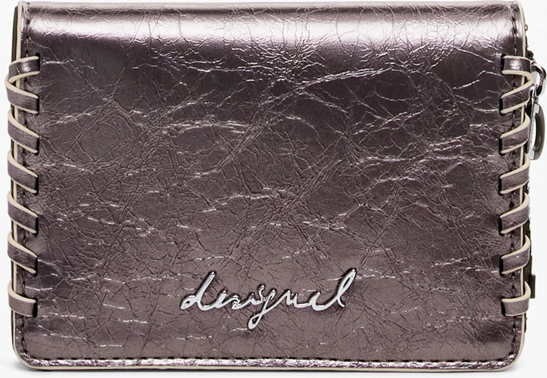 Denarnica za ženske DESIGUAL GRETA TINY ZIP CAPSULE, bronasta