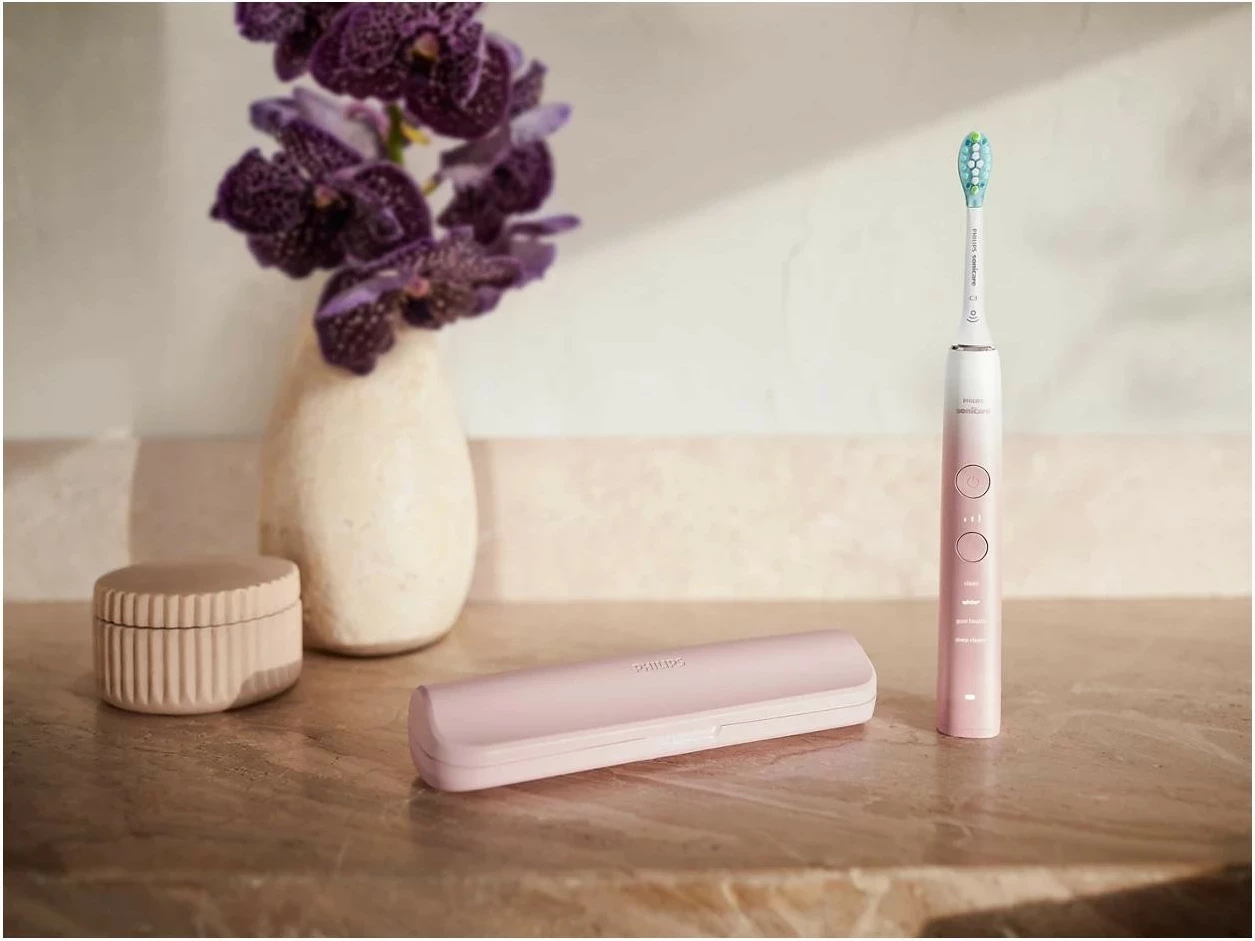 Sonična zobna ščetka 9000 DiamondClean HX9911/84, Philips, rožnata