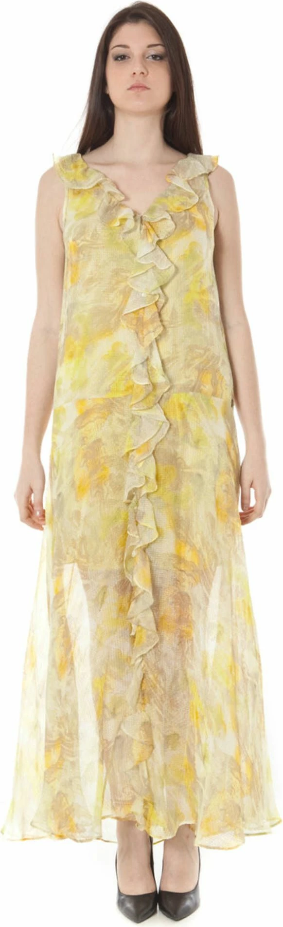 Dolga obleka JOHN GALLIANO ženska, rumena