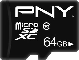 Kartica MicroSDXC Performance Plus 64GB, črna - PNY