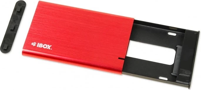 Ohišje za HDD/SSD iBox 2,5", rdeče
