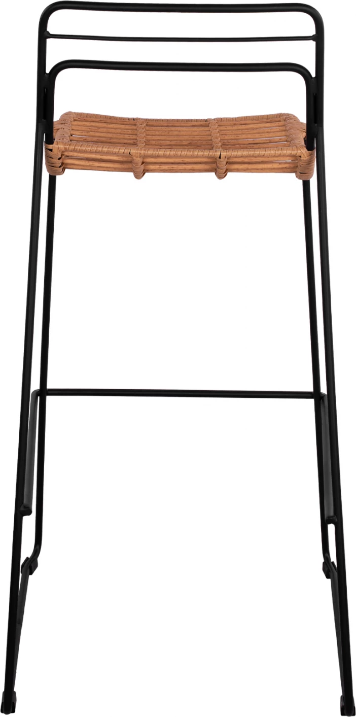 Kovinski stol Allegra FH5642 s pletenjem v bež barvi 48x53x100 cm