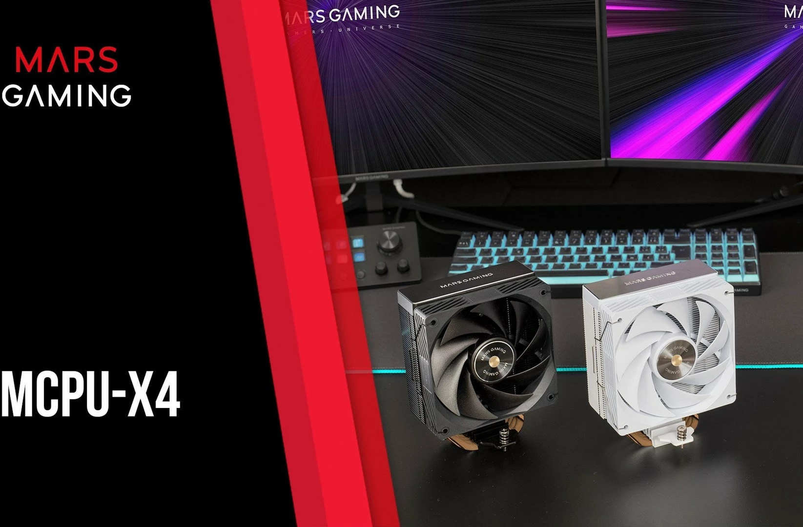 Procesorski hladilnik TACENS MARS MCPU-X4, 12 cm, 230W, črn