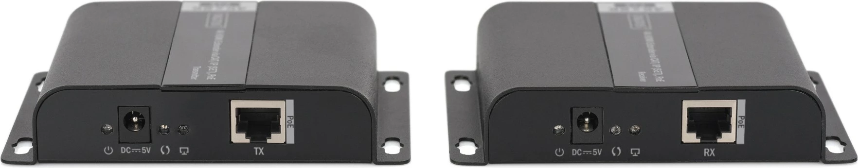 HDMI podaljševalec 4K, PoE, 120 m, komplet Digitus DS-55124, črn