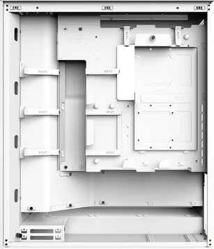 Računalniško ohišje Midi Tower z oknom iz kaljenega stekla, belo, NZXT H7 Flow