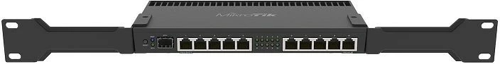 Usmerjevalnik z 10 Gigabit vrati in SFP+ MikroTik RB4011IGS+RM, Ethernet WAN, črn