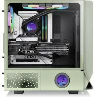 Midi tower računalniška ohišja Thermaltake Ceres 350 MX, Matcha zelen, kaljeno steklo, RGB