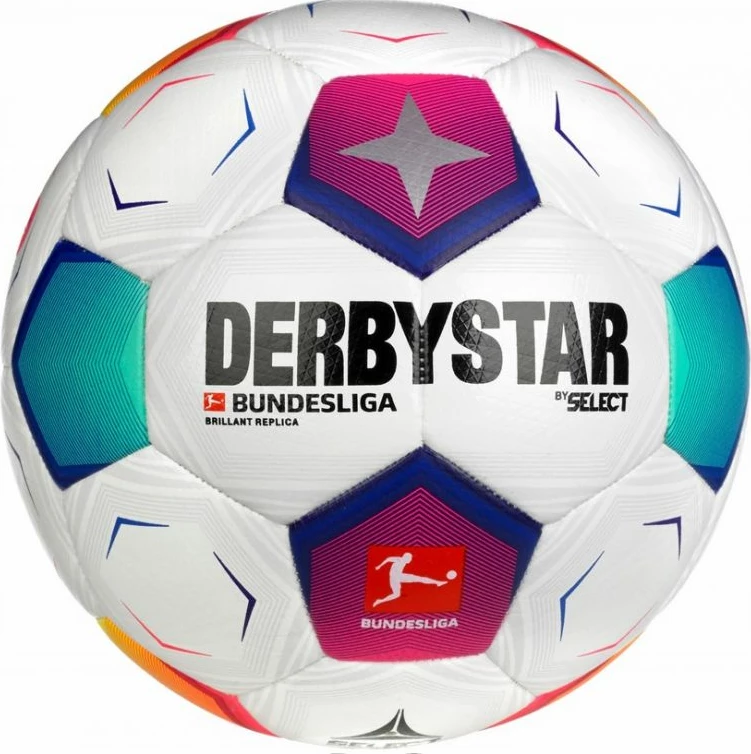 Trening nogometna žoga Select, DerbyStar Bundesliga 2023 Brilliant Replica, bela
