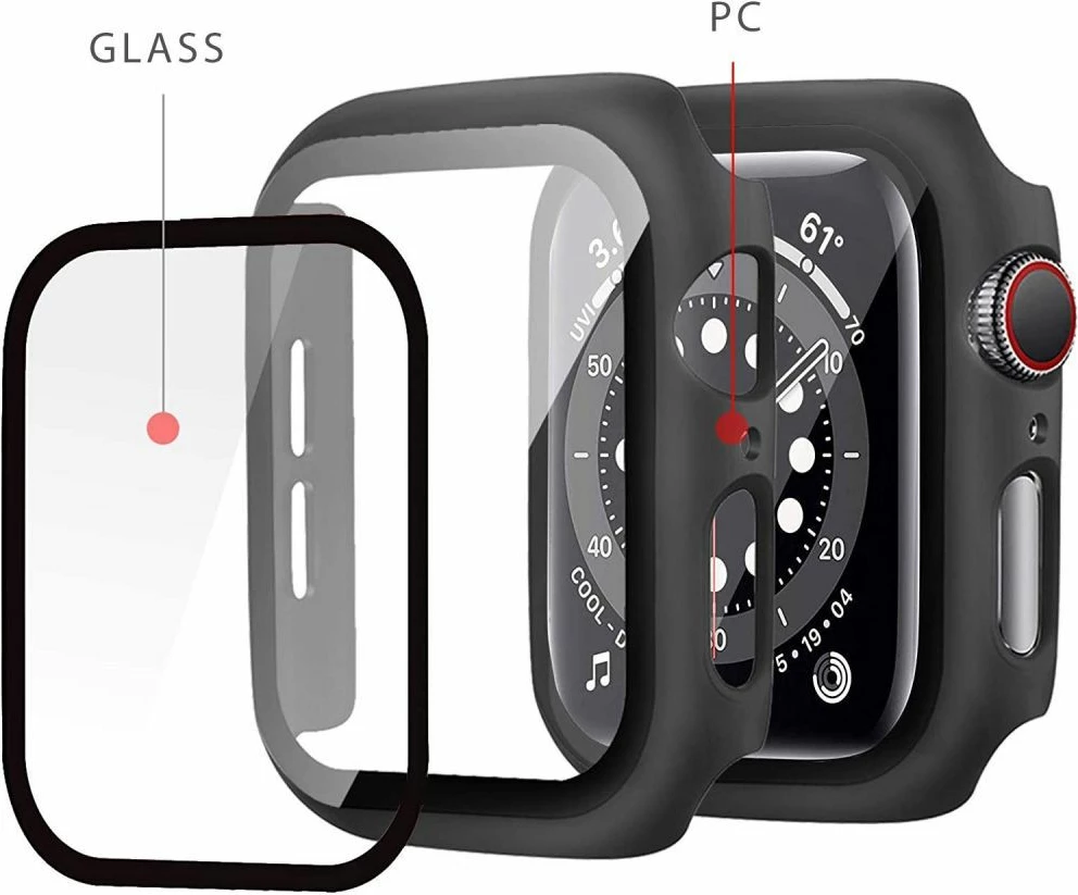 Zaščitni ovoj Defense360 za Apple Watch 7/8/9 45 mm, Tech-Protect, črn