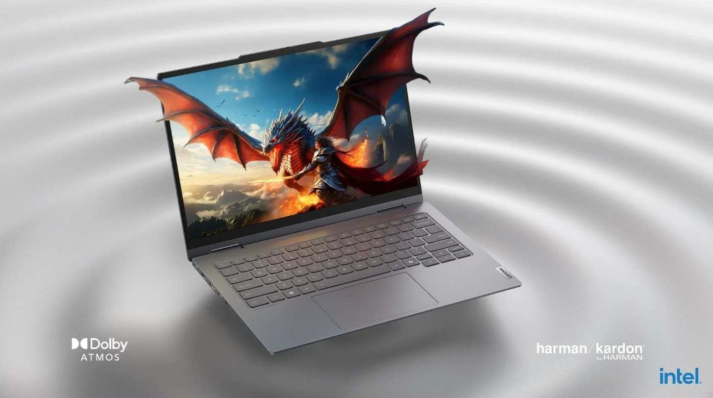 Prenosnik 2-v-1, 14" zaslon na dotik, Intel Core Ultra 5 225U, 16 GB RAM, 512 GB SSD, Luna Grey — Lenovo ThinkBook 14 G5