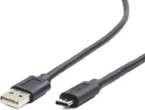 USB-A/USB-C kabel Gembird, 1 m, USB 2.0, USB A, USB C, črn