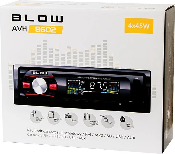 Avtoradio BLOW AVH-8602, MP3/USB/SD/MMC