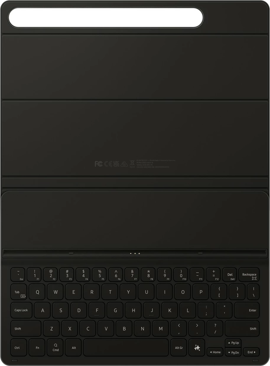 Tastaturni ovitek Galaxy Tab S9 in S9 FE Samsung EF-DX720, QWERTZ, črn