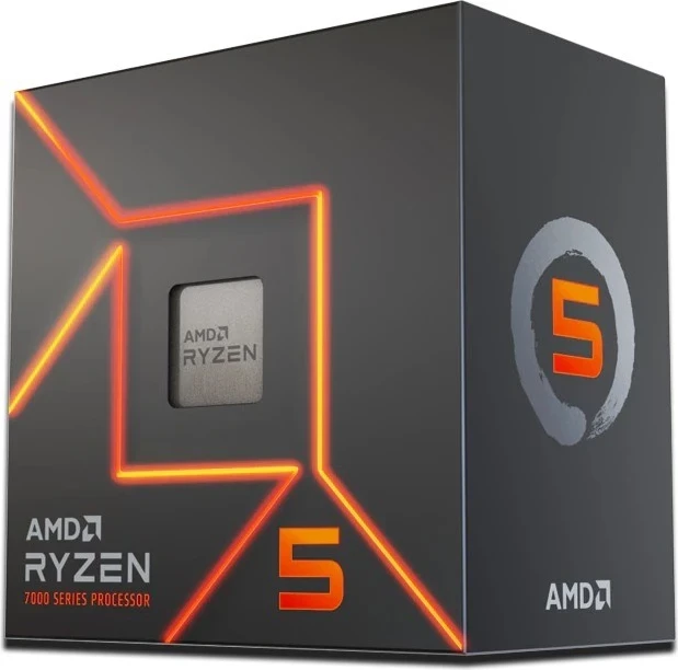 Procesor z visoko zmogljivostjo AMD Ryzen 5 7600, 32 MB L2 in L3