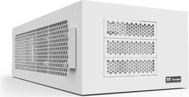 Ohišje Thermaltake AX100 Snow White, rack, bela
