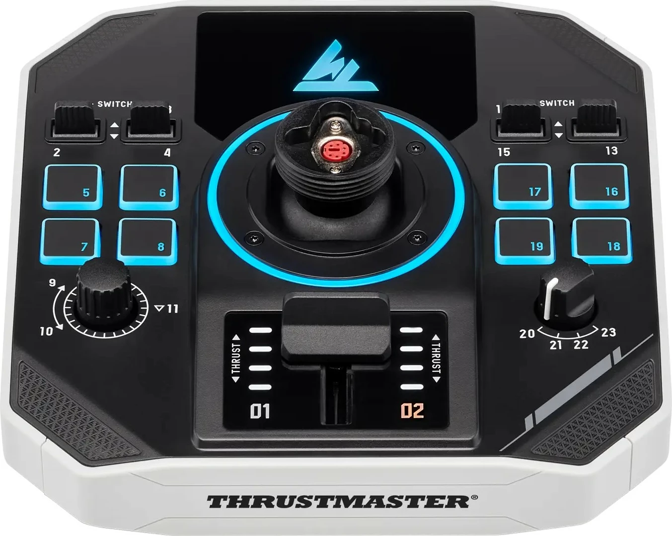 Napreden joystick za letenje Thrustmaster SoL-R 1 FlightStick za PC, LED, USB Type-C, črno/bel