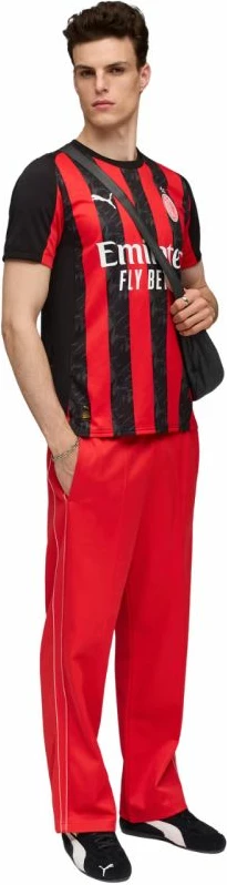 Fanielna nogometna majica, AC Milan, moška, črno-rdeča