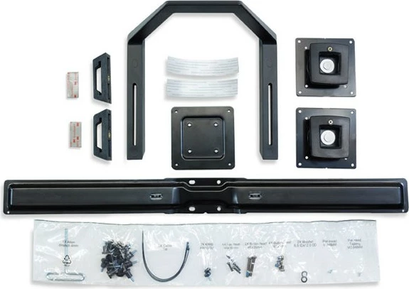 Stenski nosilec za dva monitorja Ergotron 97-783, 17–26 in, 16,4 kg, črn