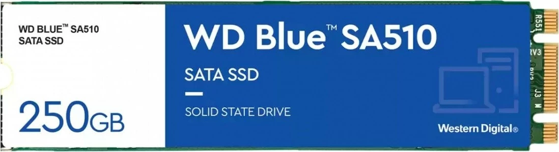 SSD Western Digital Blue SA510, 250 GB, M.2 2280, SATA III