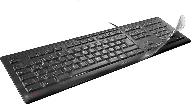 Zaščitna prozorna prevleka za tipkovnico Cherry WetEx, 0,25 mm