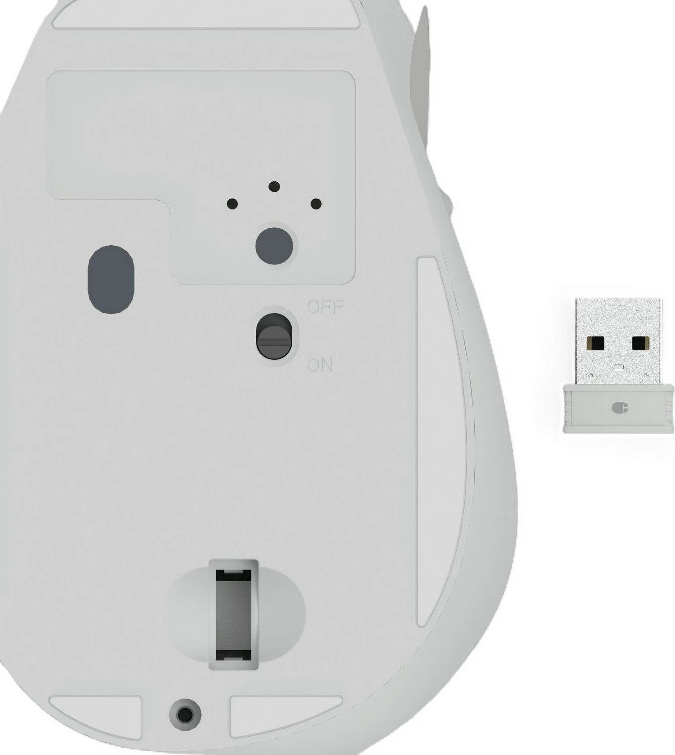 Brezžična miška Hama WM-500, 1600 DPI, bela