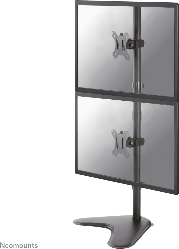Držalo za 2 monitorja, Neomounts FPMA-D550DDVBLACK, 10–32 in, nastavljiva višina, črno