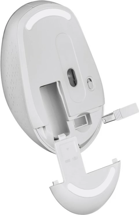 Brezžična miška Defender Auris MB-027, 800/1200/1600 DPI, bela