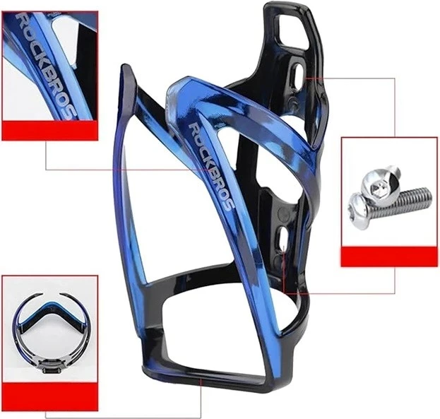 Držalo za steklenico za kolo Rockbros FK338, PC, modro