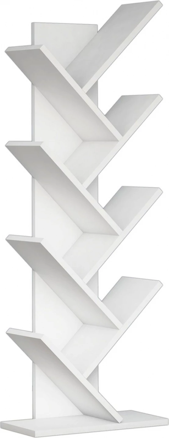 Knjižna omara LIANA melamin bela 46x22x128,5Hcm.FH9028.13