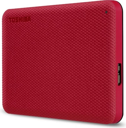 Zunanji trdi disk 1TB, Toshiba Canvio Advance, USB 3.2, rdeč