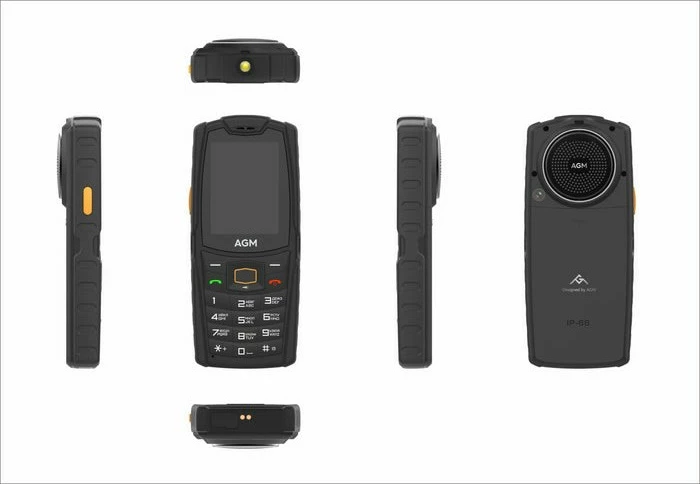 Robusten mobilni telefon AGM Mobile M6, 4G, 128MB ROM, 48MB RAM, črn