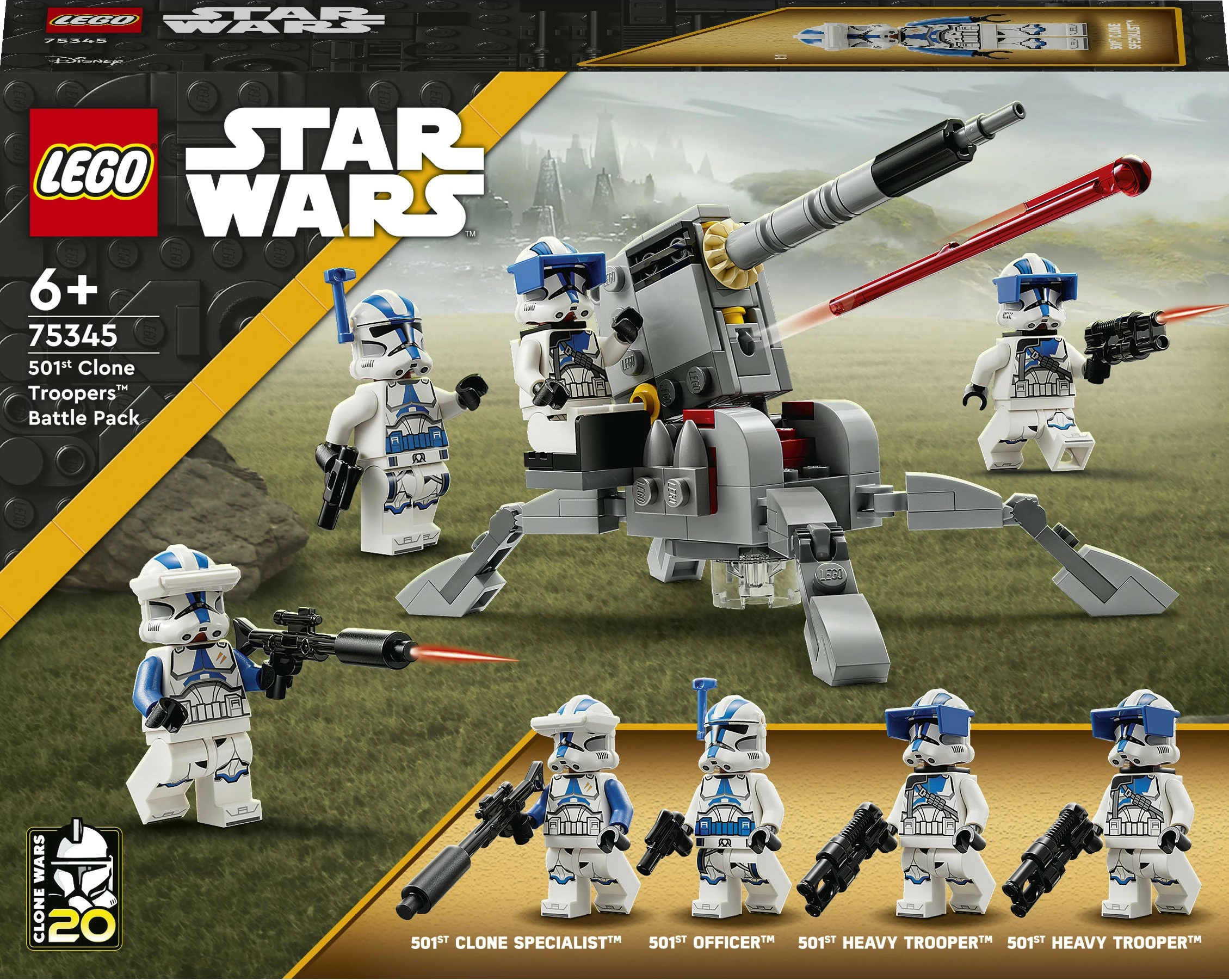 Set za gradnjo 501st Clone Troopers LEGO Star Wars, 119 kosov, večbarven