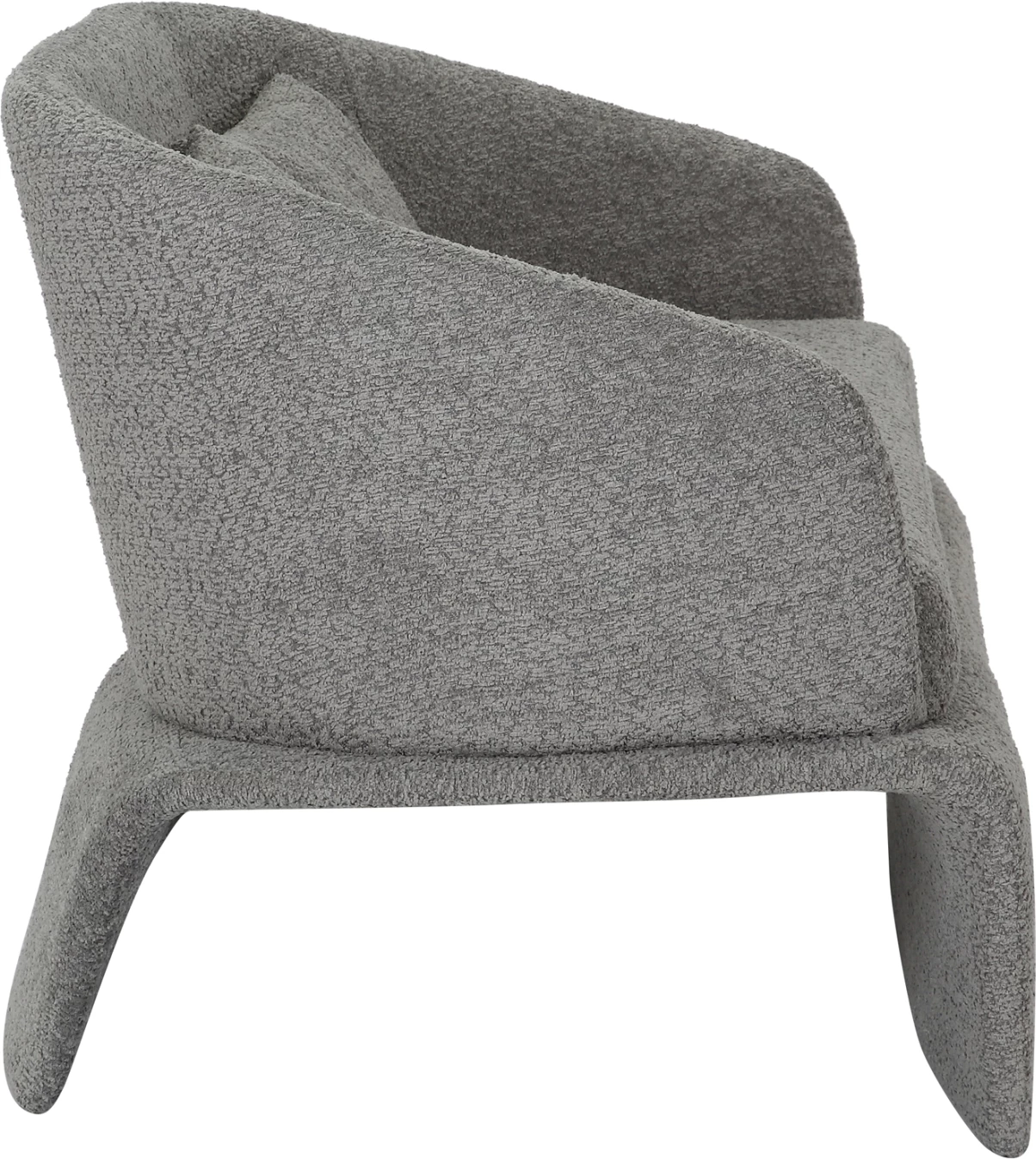 Dvosedna sedežna garnitura BEVY2 FH9678.01 iz sive tkanine in kovinskega okvirja 128x72x74H cm