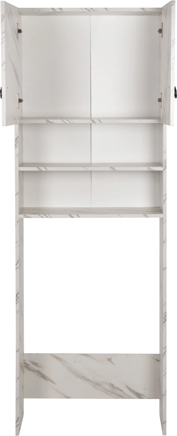 Pohištvo za pralni stroj TERRY FH9122.12 z omarico in policami melamin belo marmor 64Χ29Χ181Hcm