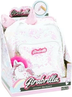 Nahrbtnik Nice Unicorn za dekleta, rožnato/bele barve