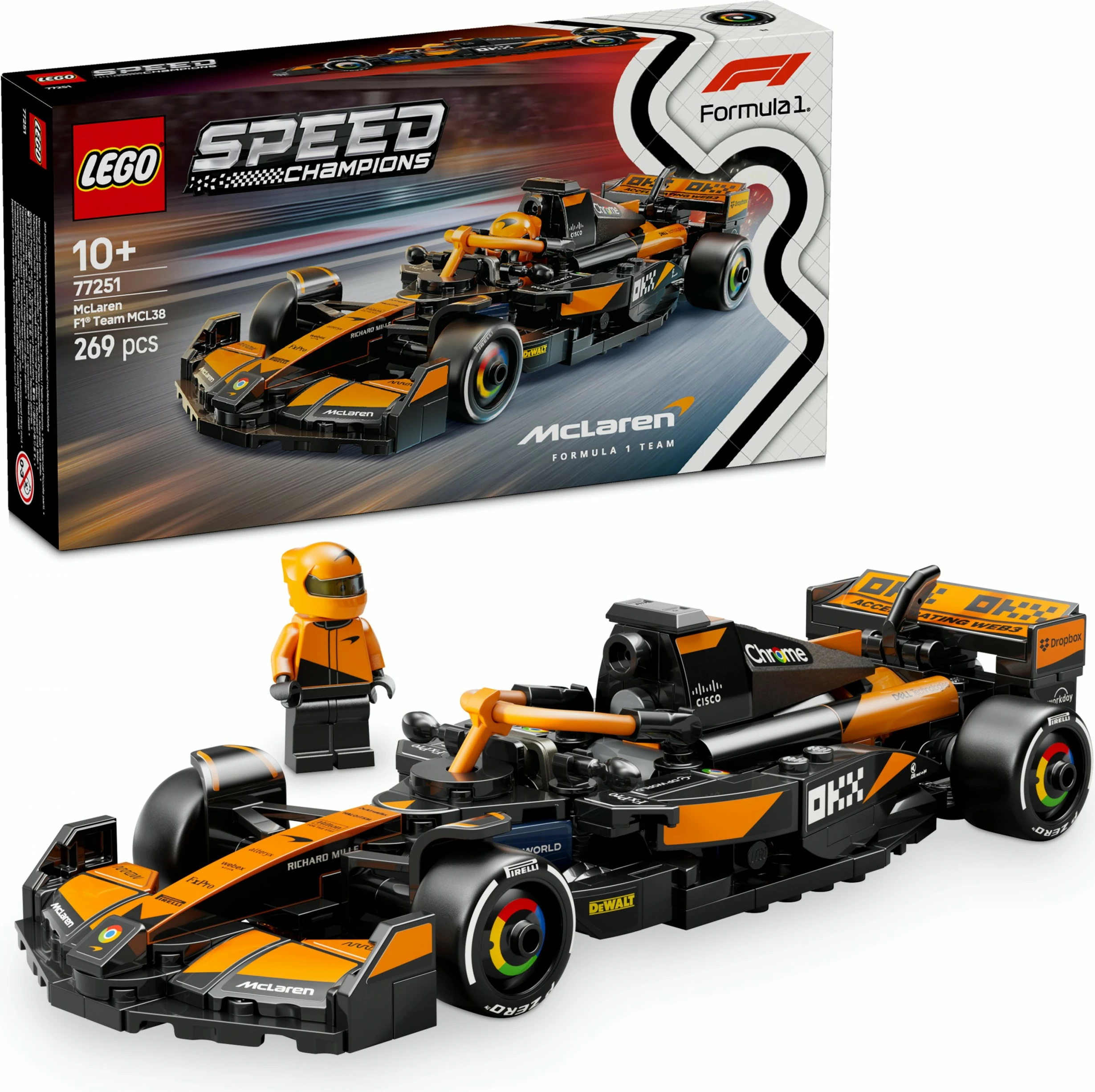 Set gradnje McLaren F1® Team MCL38, 269 kosov, večbarven
