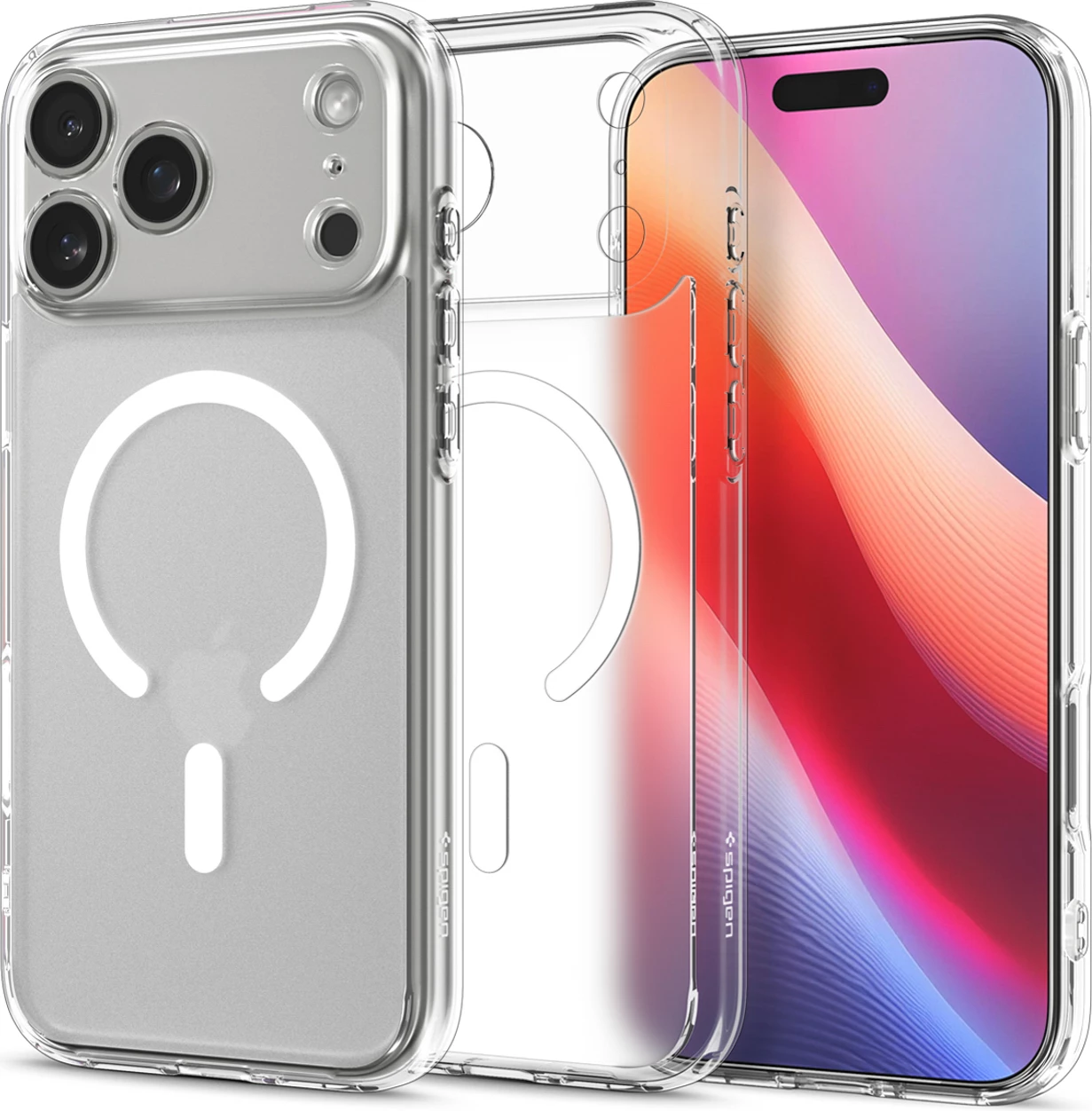 Ovitek za telefon Ultra Hybrid MagSafe Spigen za iPhone 17 Pro, bel